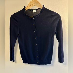 J. Crew Dainty collar merino cardigan